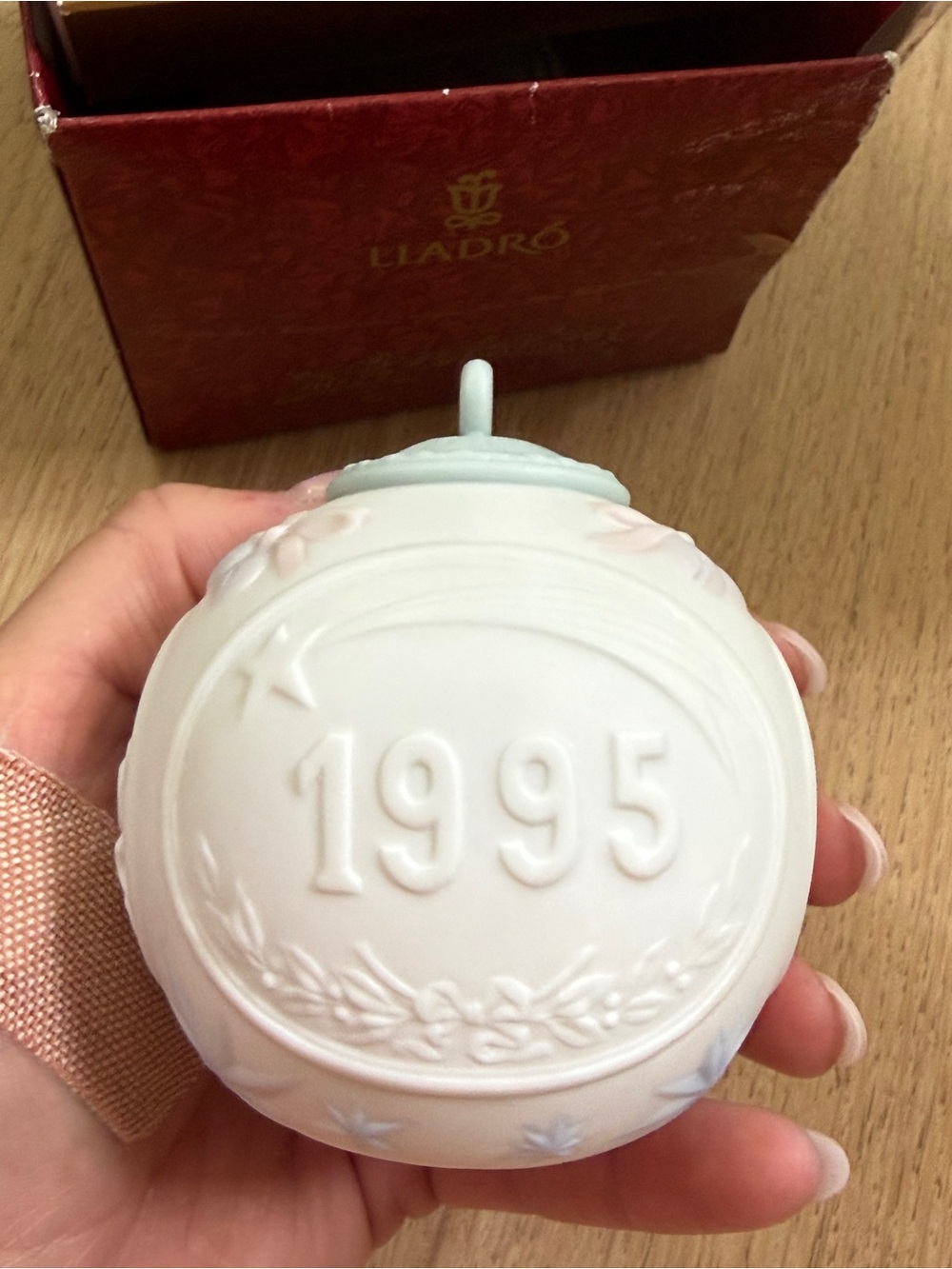 Lladro 1995 Christmas Ball Ornament